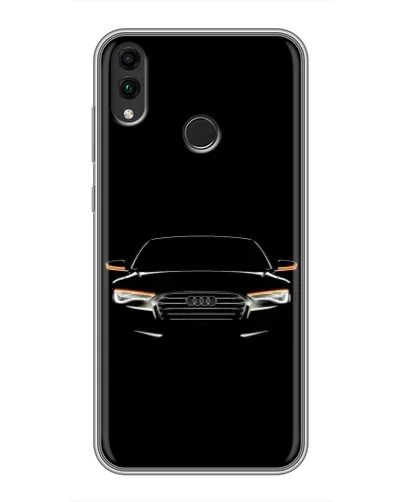 Чехол для Huawei Honor 8C с картинкой «Audi — ночной контур» Чехол для Huawei Honor 8C с картинкой «Audi — ночной контур»