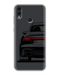 Чехол для Huawei Honor 8C с картинкой «Задняя часть Audi — арт»