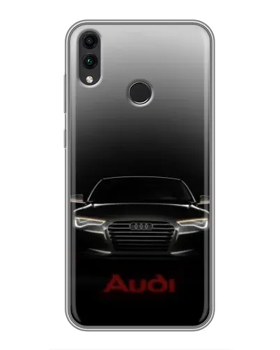 Чехол для Huawei Honor 8C с картинкой «Audi — градиентный контур» Чехол для Huawei Honor 8C с картинкой «Audi — градиентный контур»