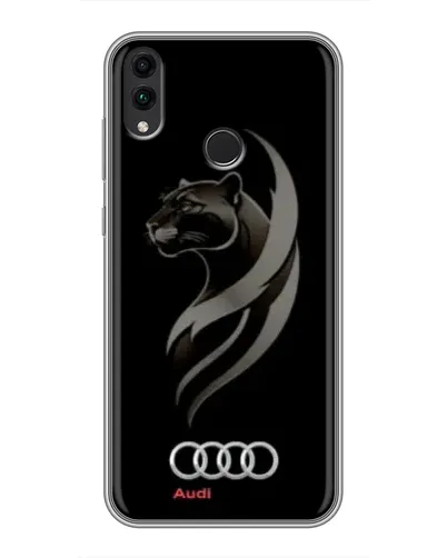 Чехол для Huawei Honor 8C с картинкой «Графика — пантера и Audi» Чехол для Huawei Honor 8C с картинкой «Графика — пантера и Audi»