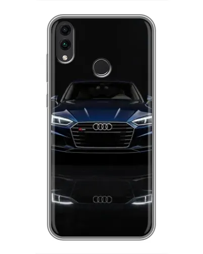 Чехол для Huawei Honor 8C с картинкой «Audi — ночное отражение» Чехол для Huawei Honor 8C с картинкой «Audi — ночное отражение»