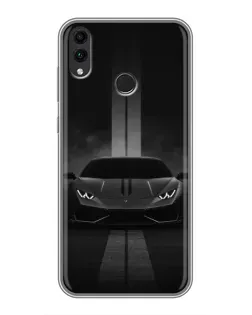 Чохол для Huawei Honor 8C з картинкою «Lamborghini симетрія доріг»