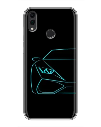 Чохол для Huawei Honor 8C з картинкою «Блакитний силует Lamborghini» Чохол для Huawei Honor 8C з картинкою «Блакитний силует Lamborghini»