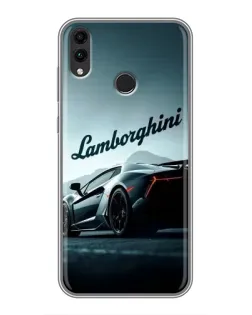 Чохол для Huawei Honor 8C з картинкою «Класичний Lamborghini надпис»