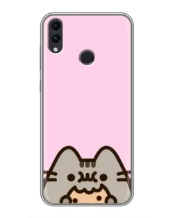 Чехол для Huawei Honor 8C с картинкой «Pusheen и печенье» Чехол для Huawei Honor 8C с картинкой «Pusheen и печенье»