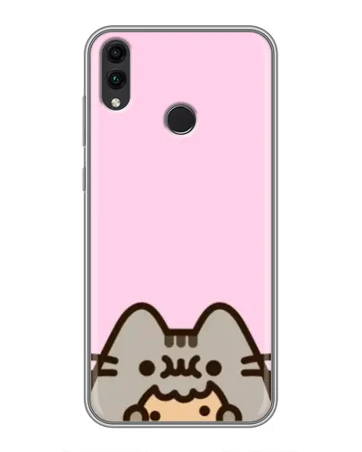 Чехол для Huawei Honor 8C с картинкой «Pusheen и печенье»