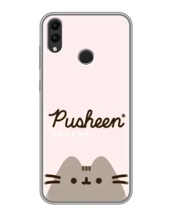 Чехол для Huawei Honor 8C с картинкой «Pusheen логотип»