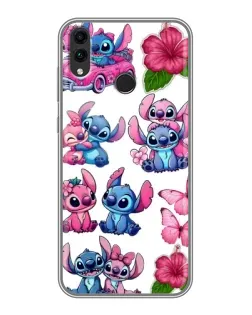 Чохол для Huawei Honor 8C з картинкою «Стікери Stitch та Angel»
