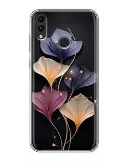 Чохол для Huawei Honor 8C з картинкою «Лілові квіти грації»