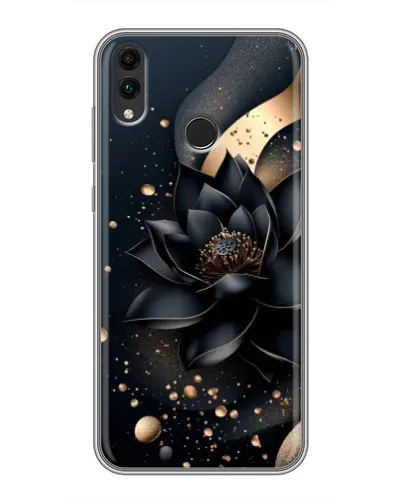 Чохол для Huawei Honor 8C з картинкою «Чорний лотос» Чохол для Huawei Honor 8C з картинкою «Чорний лотос»