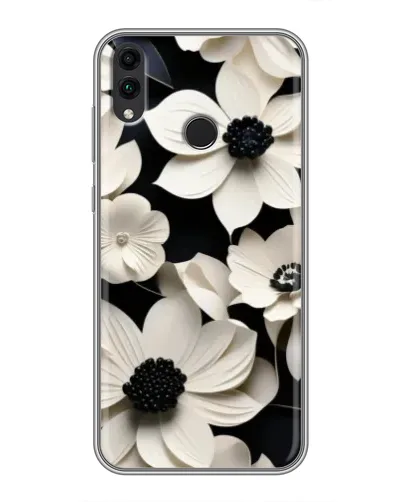 Чохол для Huawei Honor 8C з картинкою «Об'ємні білі квіти» Чохол для Huawei Honor 8C з картинкою «Об'ємні білі квіти»