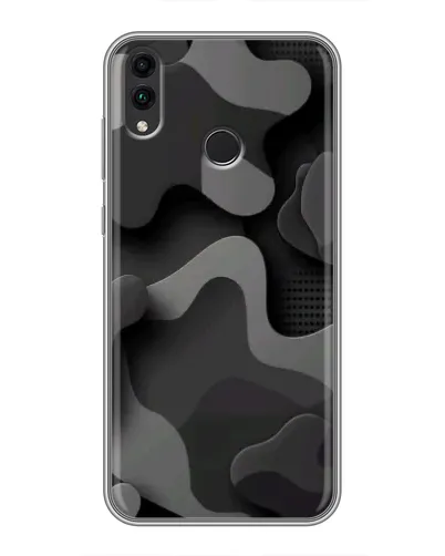 Чехол для Huawei Honor 8C с картинкой «Темный абстрактный камуфляж»