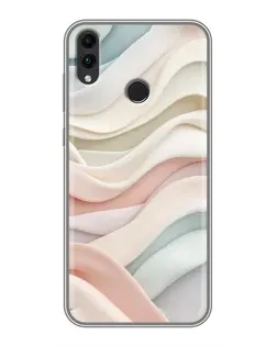 Чехол для Huawei Honor 8C с картинкой «Пастельные нежные волны» Чехол для Huawei Honor 8C с картинкой «Пастельные нежные волны»