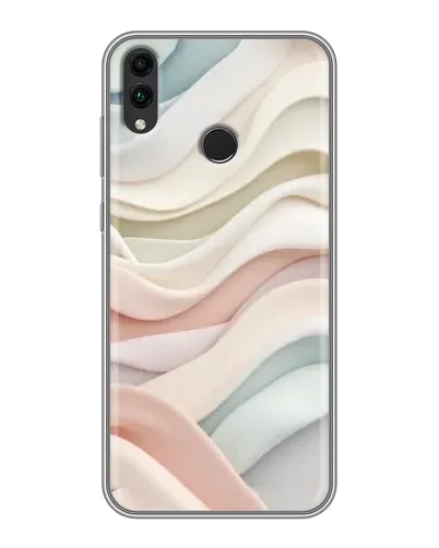 Чехол для Huawei Honor 8C с картинкой «Пастельные нежные волны»