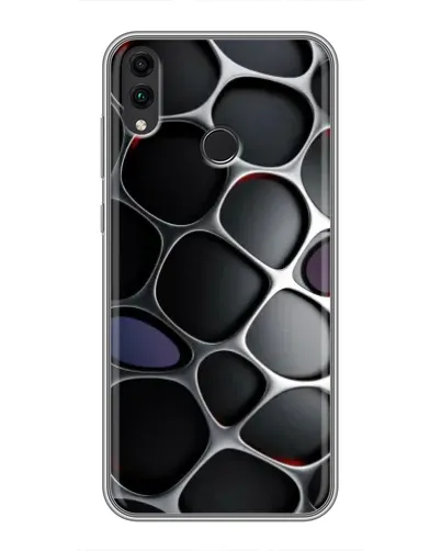 Чехол для Huawei Honor 8C с картинкой «Объемная темная решетка»
