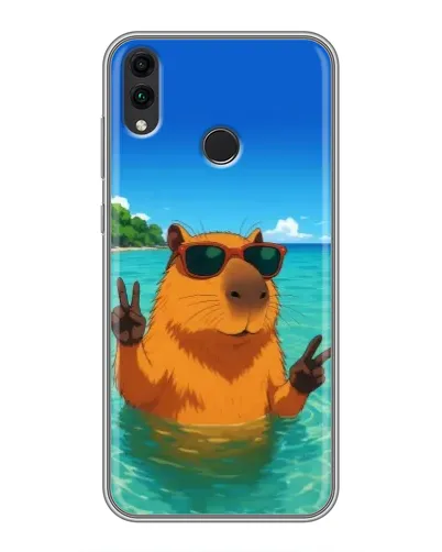Чохол для Huawei Honor 8C з картинкою «Морська капібара» Чохол для Huawei Honor 8C з картинкою «Морська капібара»