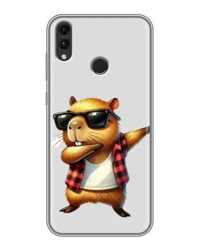 Чохол для Huawei Honor 8C з картинкою «Капібара репер даб» Чохол для Huawei Honor 8C з картинкою «Капібара репер даб»