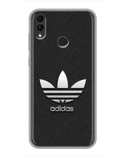 Чохол для Huawei Honor 8X Max з картинкою «Adidas Карбонова текстура»