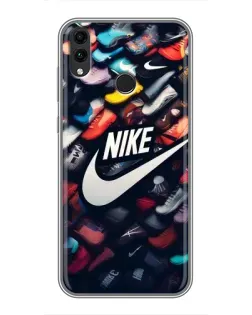 Чохол для Huawei Honor 8X Max з картинкою «Колекція кросівок Nike»