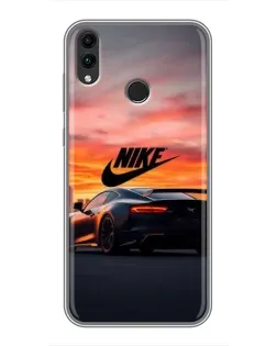 Чохол для Huawei Honor 8X Max з картинкою «Nike та суперкар»