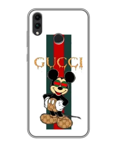 Чохол для Huawei Honor 8X Max з картинкою «Міккі Маус Gucci — смуги»