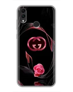Чохол для Huawei Honor 8X Max з картинкою «Gucci — неонова троянда»