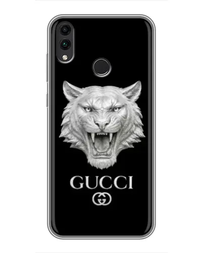 Чехол для Huawei Honor 8X Max с картинкой «Gucci — серебряный лев» Чехол для Huawei Honor 8X Max с картинкой «Gucci — серебряный лев»
