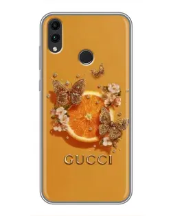 Чохол для Huawei Honor 8X Max з картинкою «Gucci — золоті метелики»