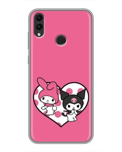 Чехол для Huawei Honor 8X Max с картинкой «Kuromi и My Melody»