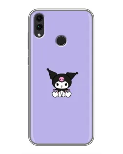 Чохол для Huawei Honor 8X Max з картинкою «Kuromi — фіолетовий мінімалізм»