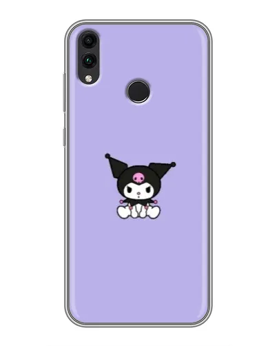Чехол для Huawei Honor 8X Max с картинкой «Kuromi — фиолетовый минимализм»