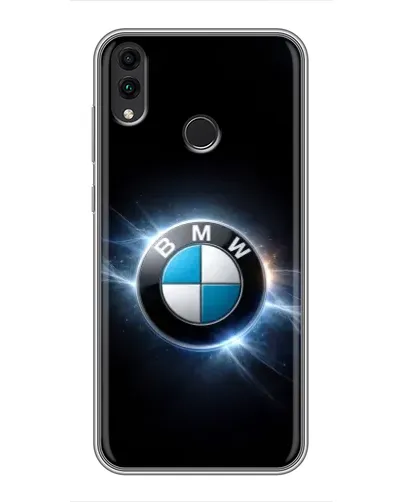 Чохол для Huawei Honor 8X Max з картинкою «BMW — неонове сяйво»