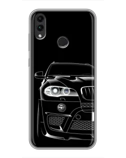 Чохол для Huawei Honor 8X Max з картинкою «Темний силует BMW»
