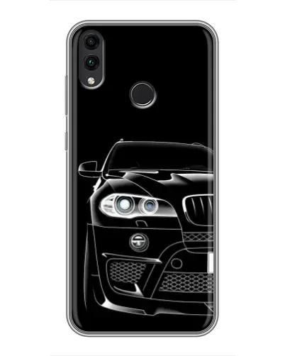 Чохол для Huawei Honor 8X Max з картинкою «Темний силует BMW»