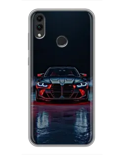 Чохол для Huawei Honor 8X Max з картинкою «BMW на мокрій дорозі»