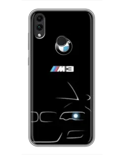 Чохол для Huawei Honor 8X Max з картинкою «Мінімалістичний принт BMW M3»