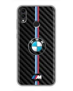 Чохол для Huawei Honor 8X Max з картинкою «Емблема BMW та карбон»
