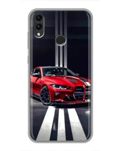Чохол для Huawei Honor 8X Max з картинкою «Червона BMW на дорозі»