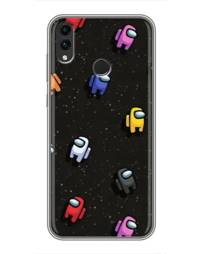 Чехол для Huawei Honor 8X Max с картинкой «Космический паттерн Among Us»
