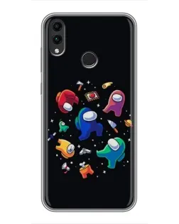 Чохол для Huawei Honor 8X Max з картинкою «Among Us космос»