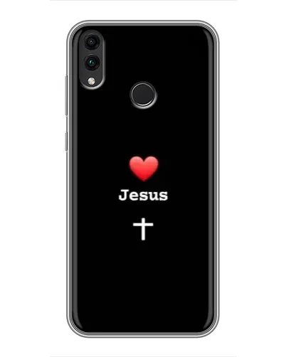 Чехол для Huawei Honor 8X Max с картинкой «Сердце - Jesus» Чехол для Huawei Honor 8X Max с картинкой «Сердце - Jesus»