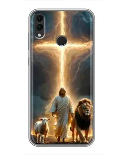 Чехол для Huawei Honor 8X Max с картинкой «Лев Иуды и Свет» Чехол для Huawei Honor 8X Max с картинкой «Лев Иуды и Свет»