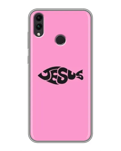 Чехол для Huawei Honor 8X Max с картинкой «Розовый символ Jesus» Чехол для Huawei Honor 8X Max с картинкой «Розовый символ Jesus»