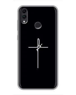 Чехол для Huawei Honor 8X Max с картинкой «Тонкий крест» Чехол для Huawei Honor 8X Max с картинкой «Тонкий крест»