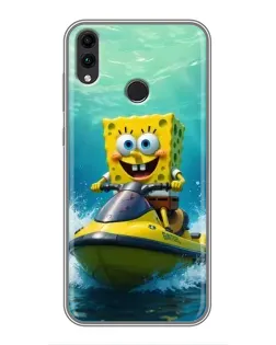 Чохол для Huawei Honor 8X Max з картинкою «Спанч Боб на гідроциклі» Чохол для Huawei Honor 8X Max з картинкою «Спанч Боб на гідроциклі»