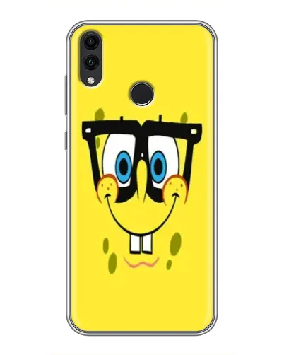 Чехол для Huawei Honor 8X Max с картинкой «Минималистичный Спанч Боб» Чехол для Huawei Honor 8X Max с картинкой «Минималистичный Спанч Боб»
