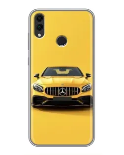 Чехол для Huawei Honor 8X Max с картинкой «Желтый Mercedes GT»