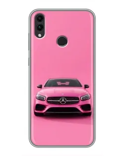 Чехол для Huawei Honor 8X Max с картинкой «Розовый Mercedes AMG»