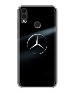 Чехол для Huawei Honor 8X Max с картинкой «Mercedes на металле»