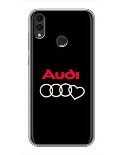 Чохол для Huawei Honor 8X Max з картинкою «Логотип Audi Heart»